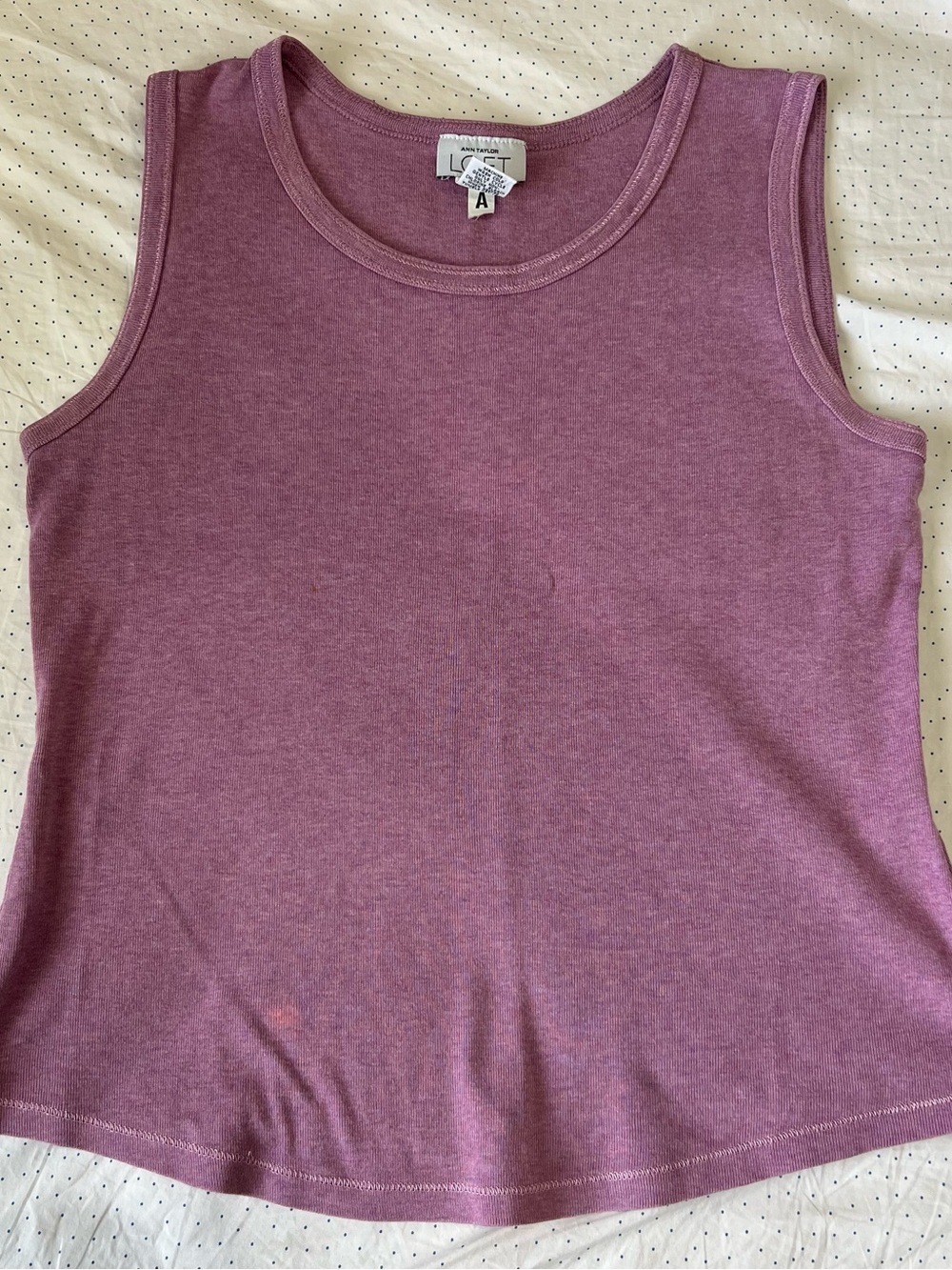 LOFT Women’s Sleeveless Tank Top in Plum